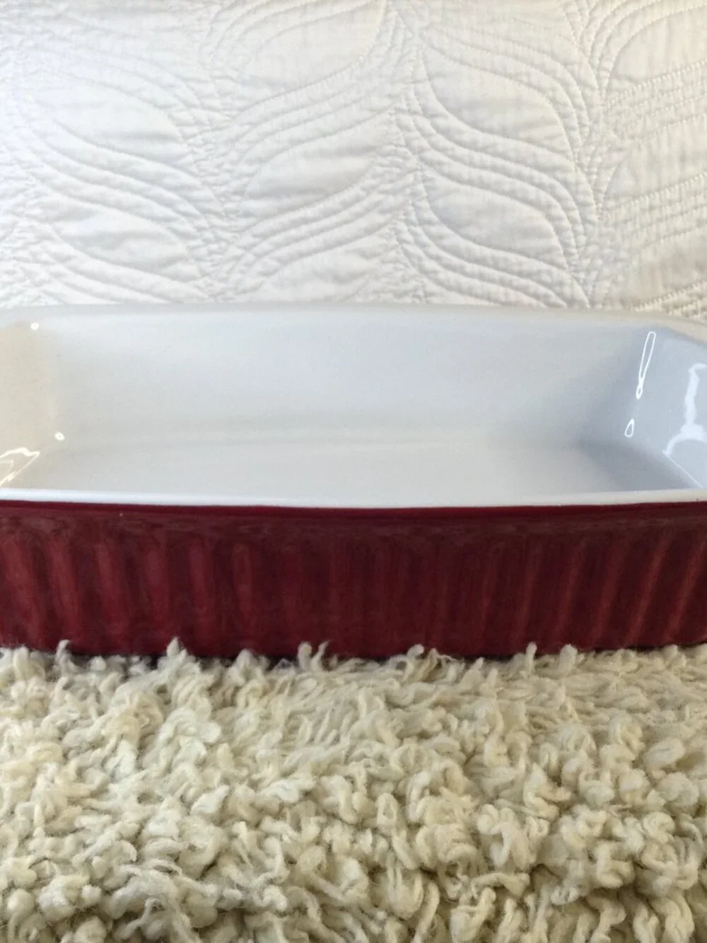 NWOT Bialetti 3 QT Stoneware Casserole/Baking Dish Quality Classic Julia Childs